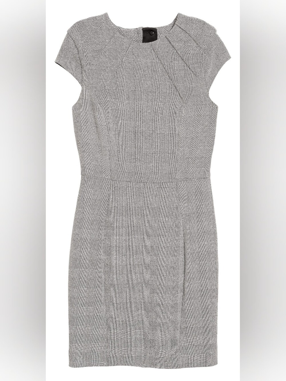 H&M Grey Midi Fitted Dress
